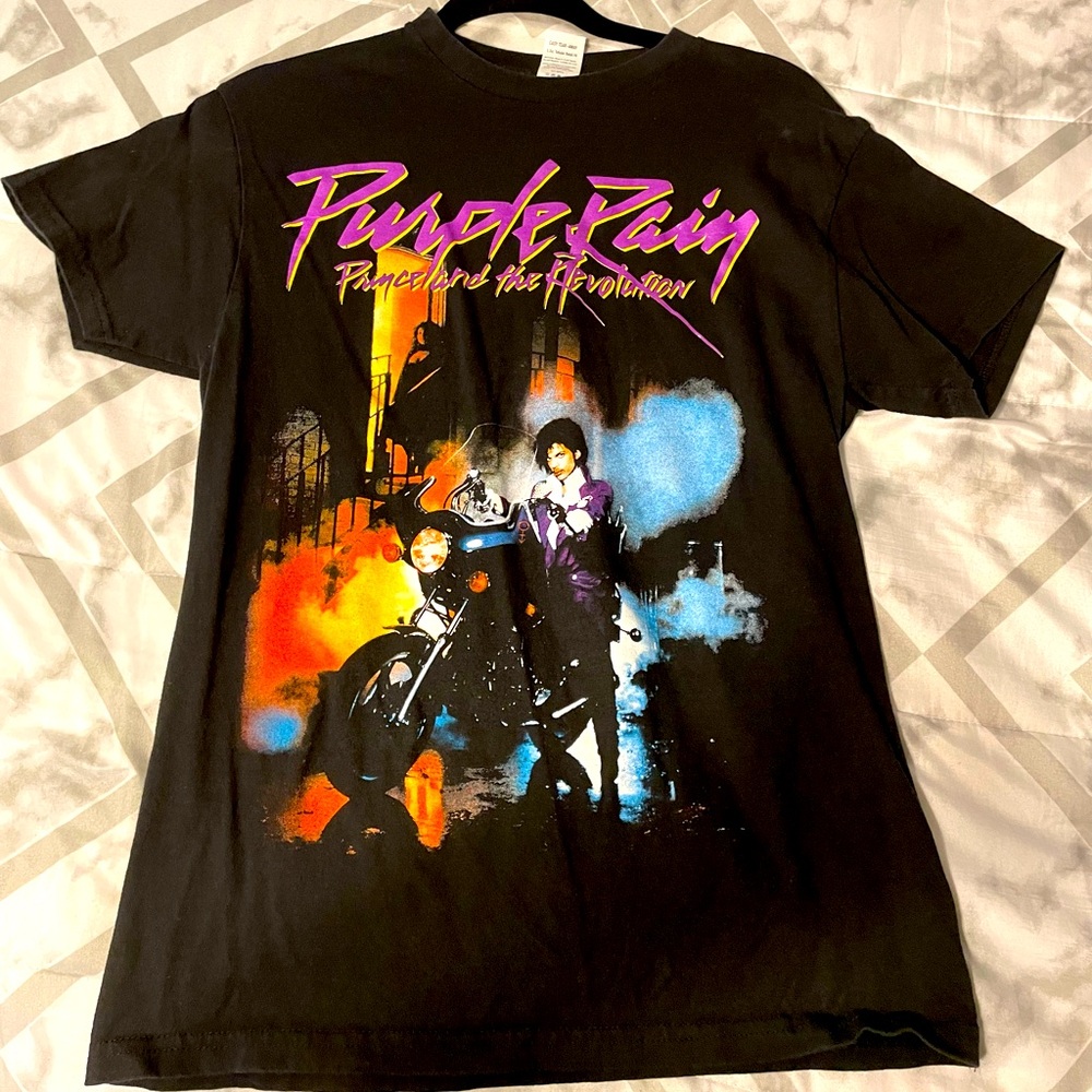 Prince Purple Rain T-Shirt -Adult Medium